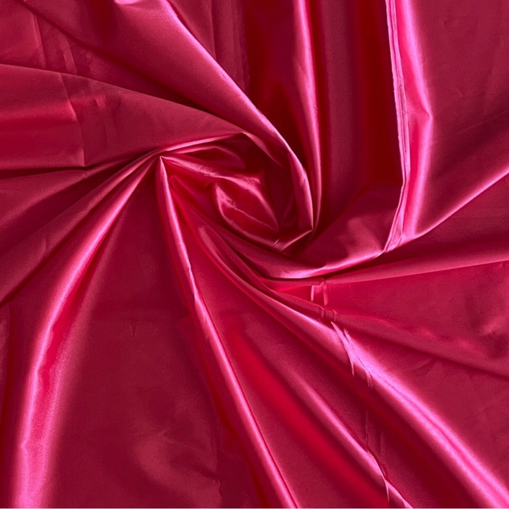 Vibrant Pink Satin Stretchy Fabric